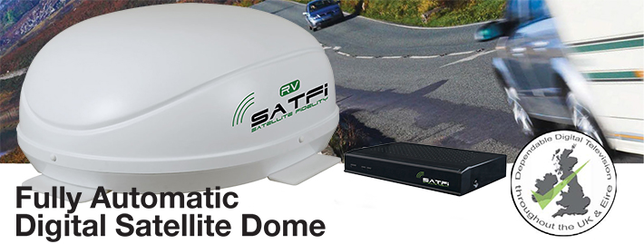 SatFi Rv single LNB satellite system top banner